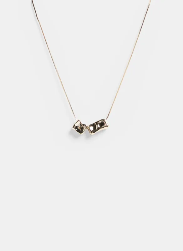 Square Metallic Pendant Necklace sold by Melanie Lyne