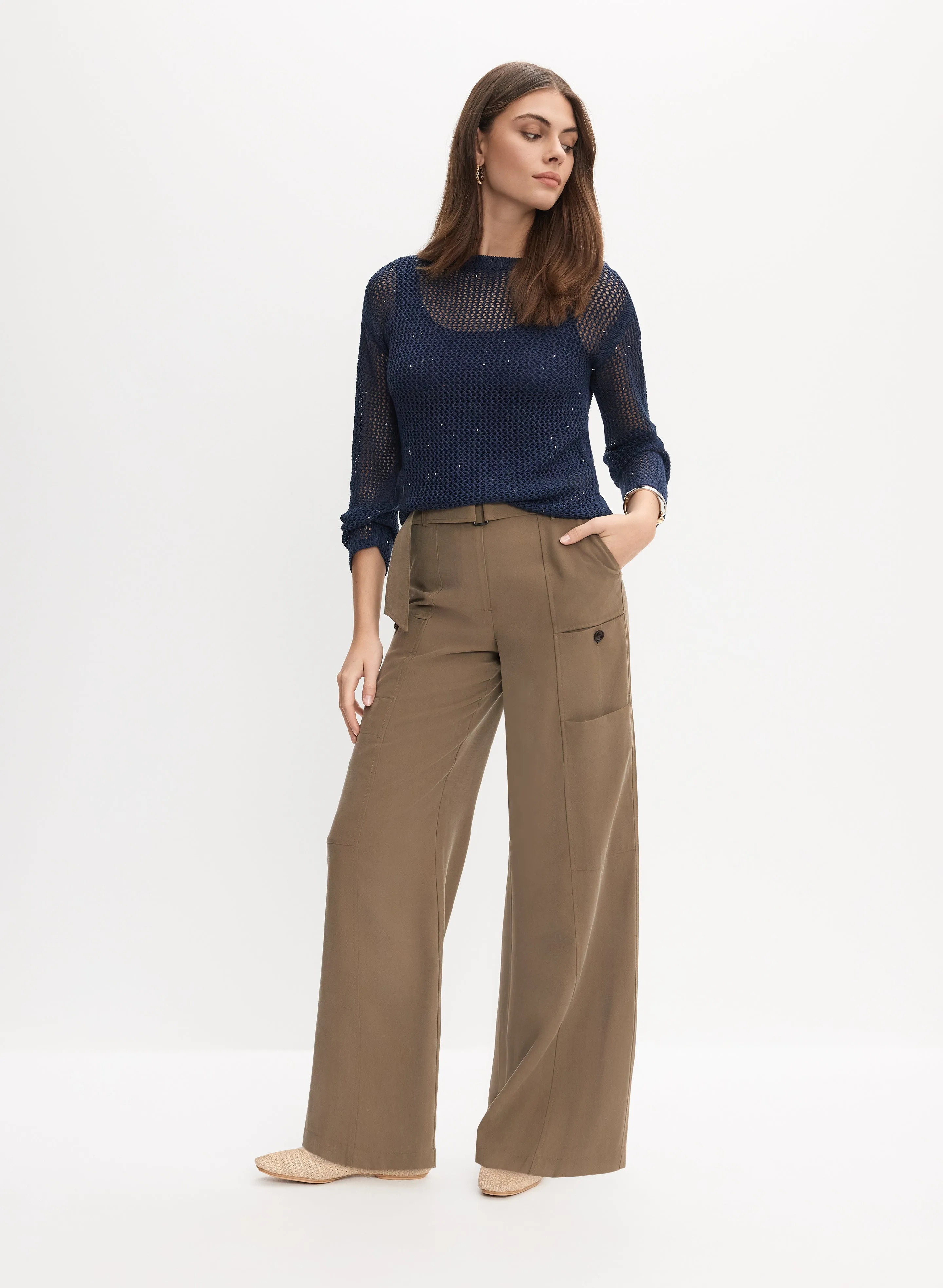 Open Knit Pullover Sweater sold by Melanie Lyne product image thumbnail 5