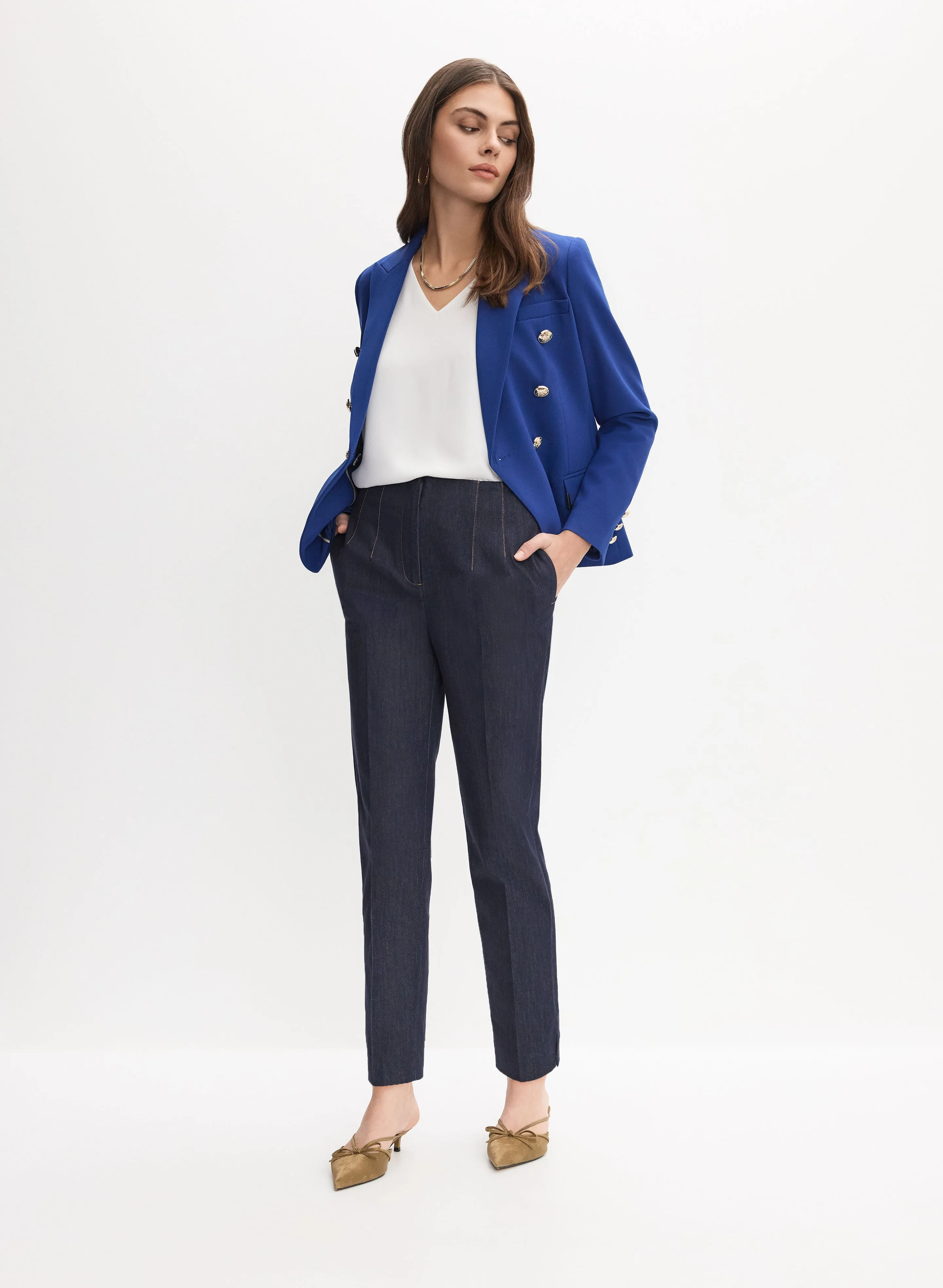 Juliette Slim-Leg Denim Pants sold by Melanie Lyne product image thumbnail 3