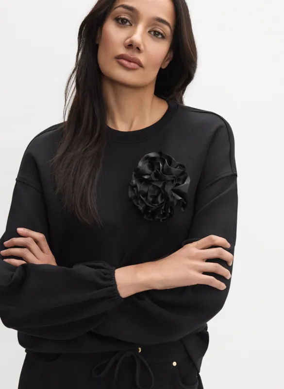 Rose Pin Sweatshirt made by Melanie Lyne