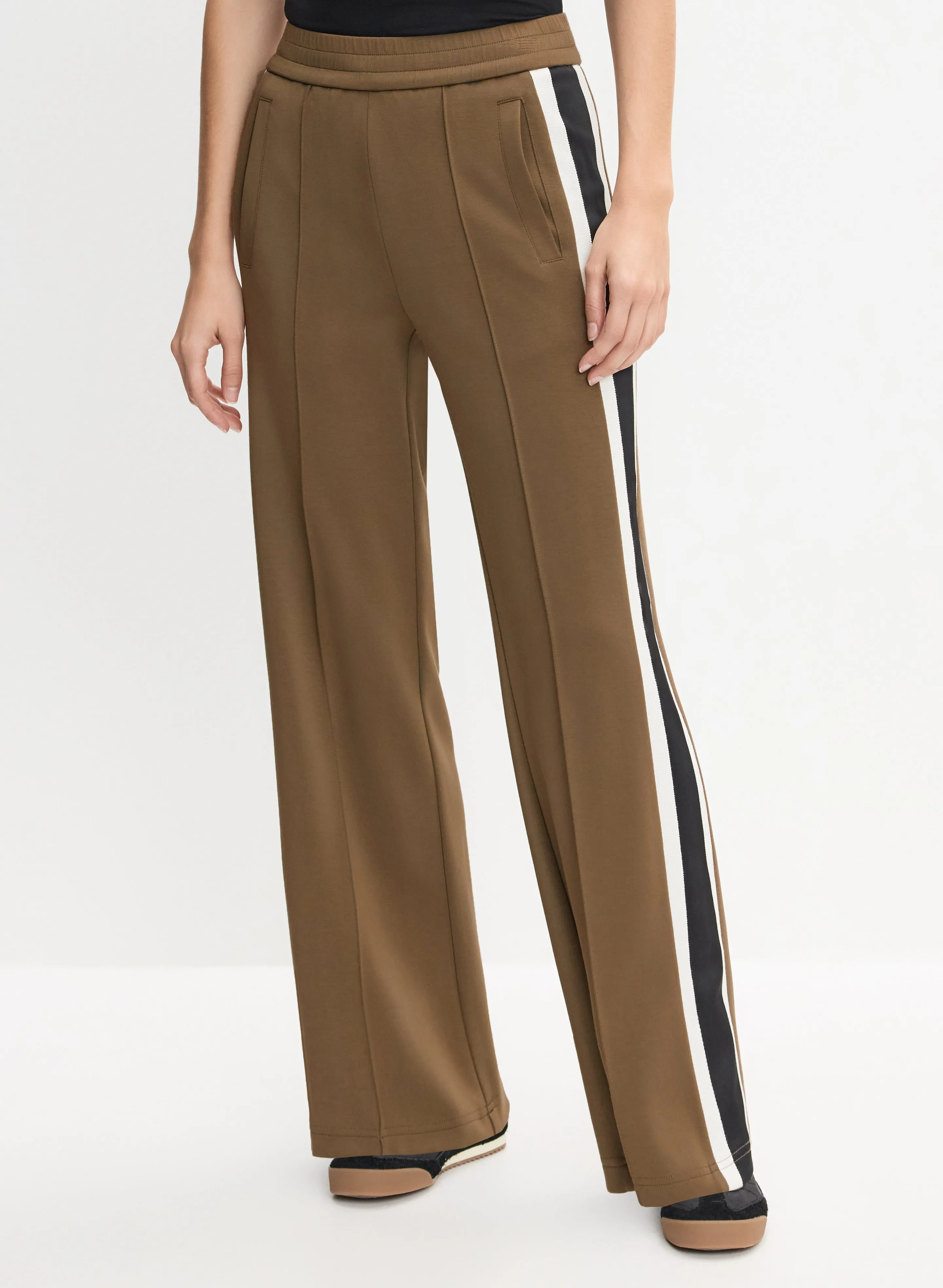 Contrast Stripe Pull-On Pants sold by Melanie Lyne