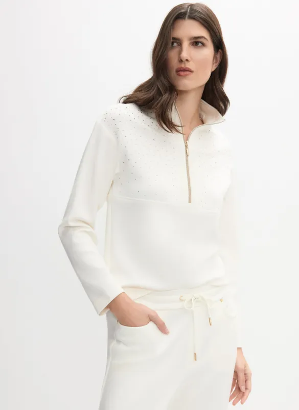 Embellished Funnel Neck Top sold by Melanie Lyne