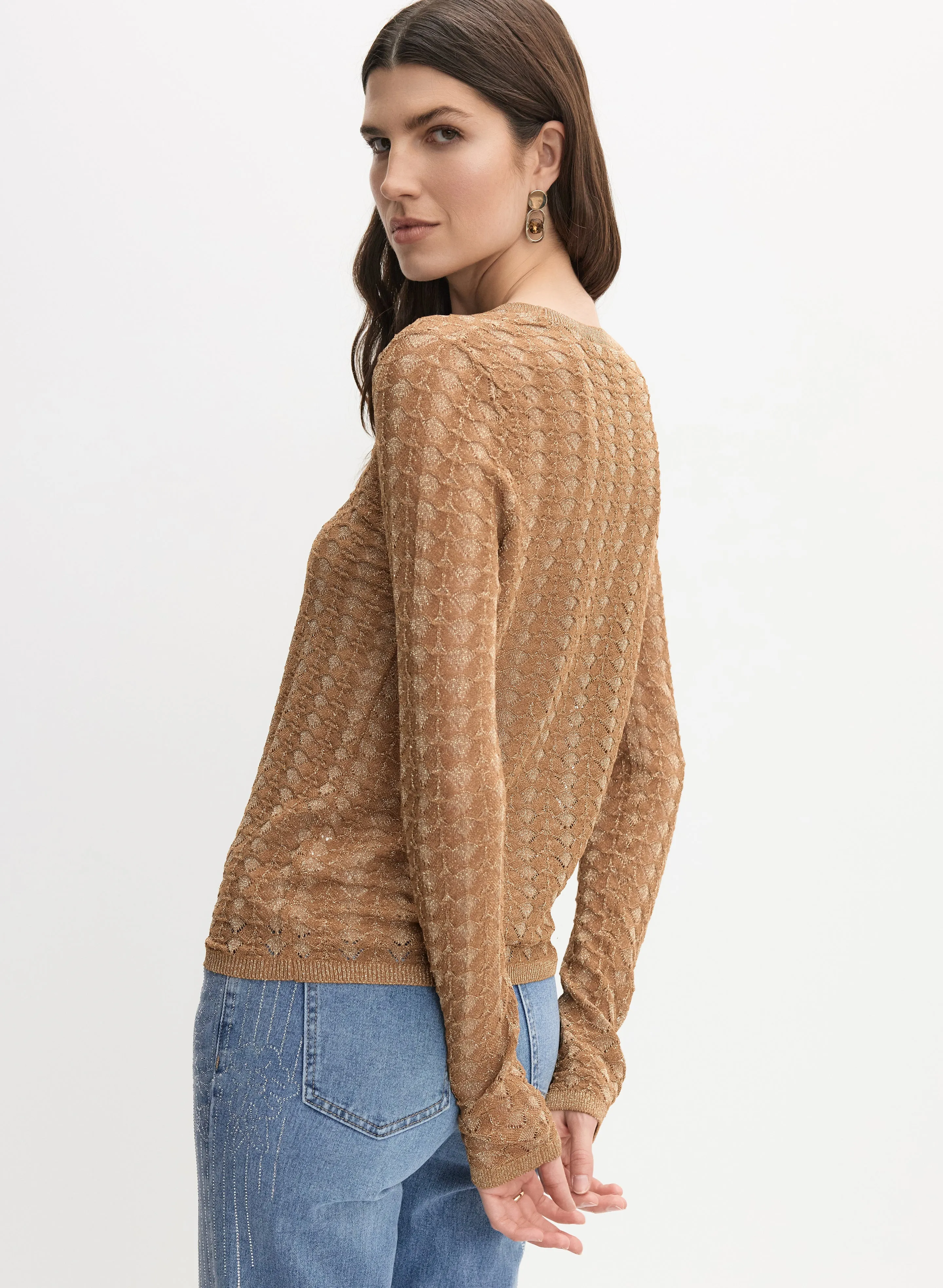 Open Knit Sweater sold by Melanie Lyne product image thumbnail 3