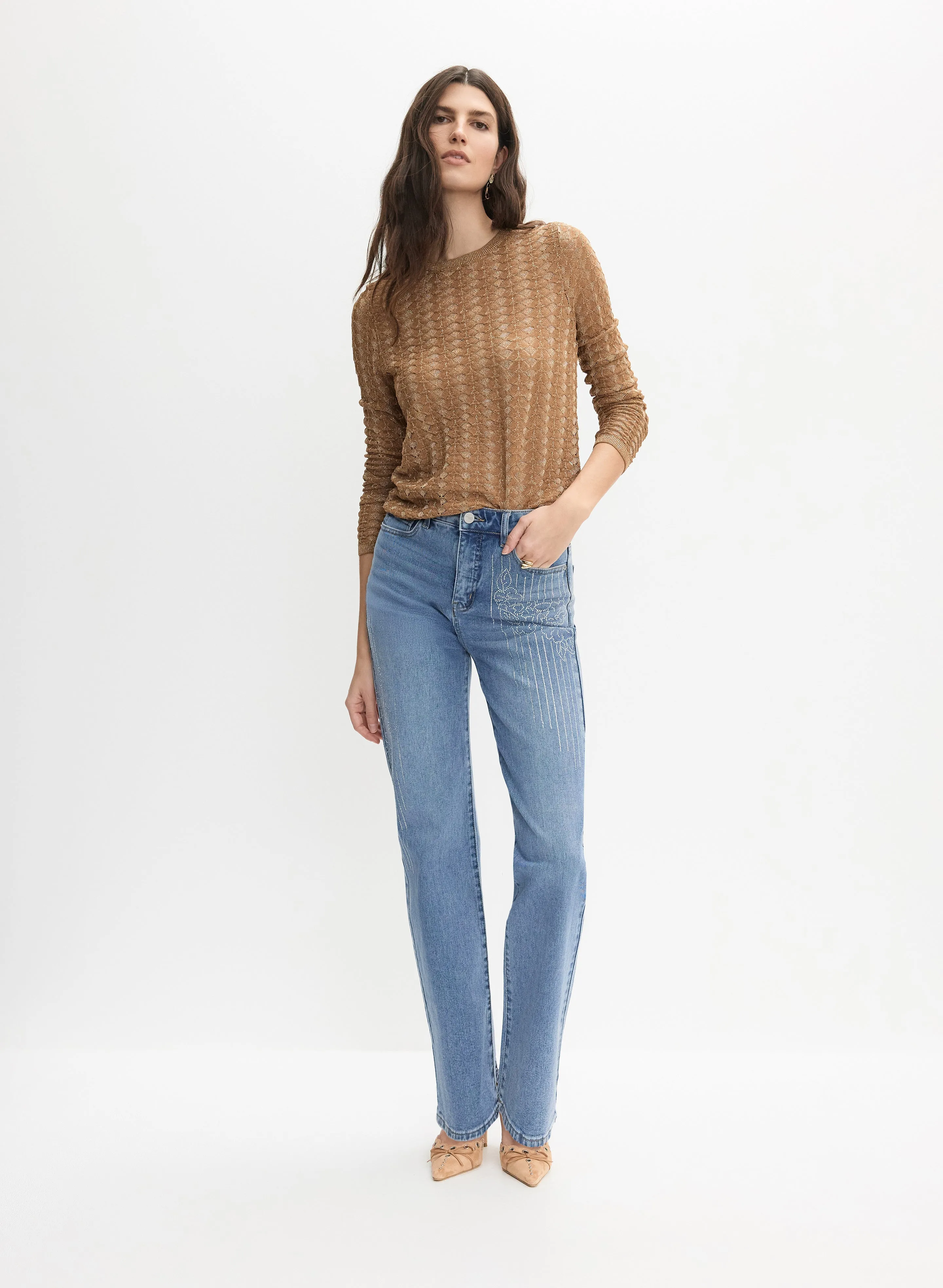 Open Knit Sweater sold by Melanie Lyne product image thumbnail 4