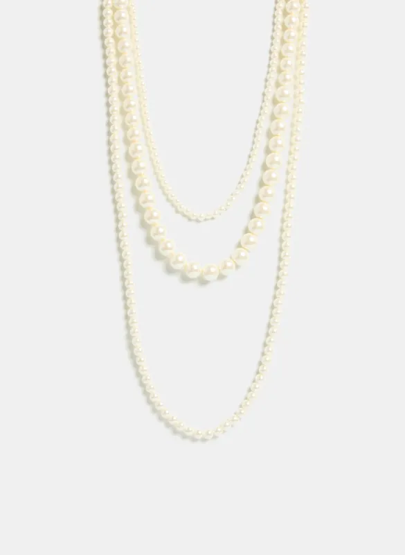 Tiered Pearl Necklace sold by Melanie Lyne