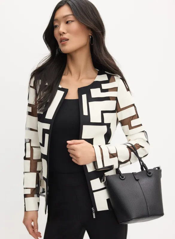 Joseph Ribkoff - Geometric Pattern Jacket made by Melanie Lyne