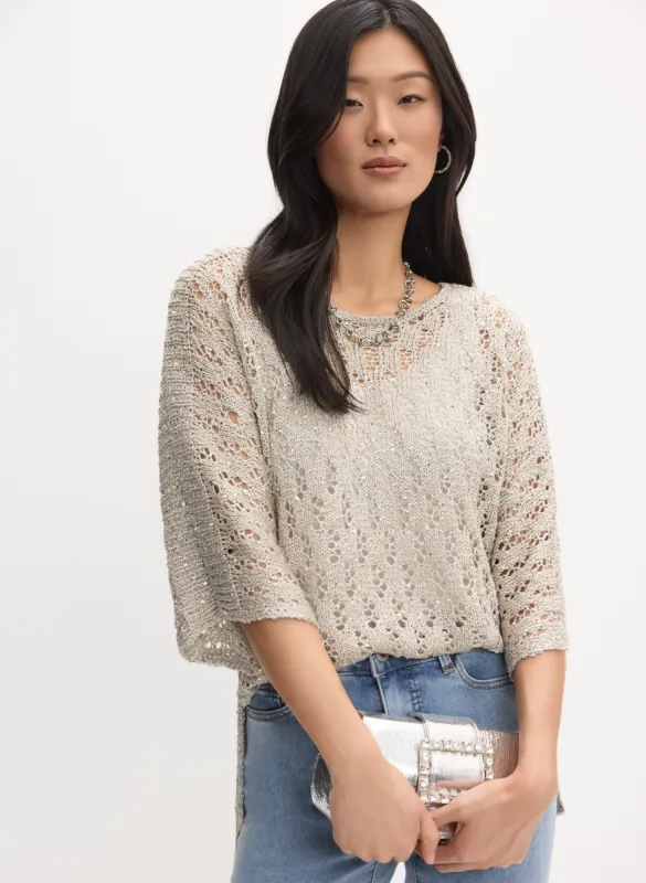 Joseph Ribkoff - Open Knit Sweater sold by Melanie Lyne