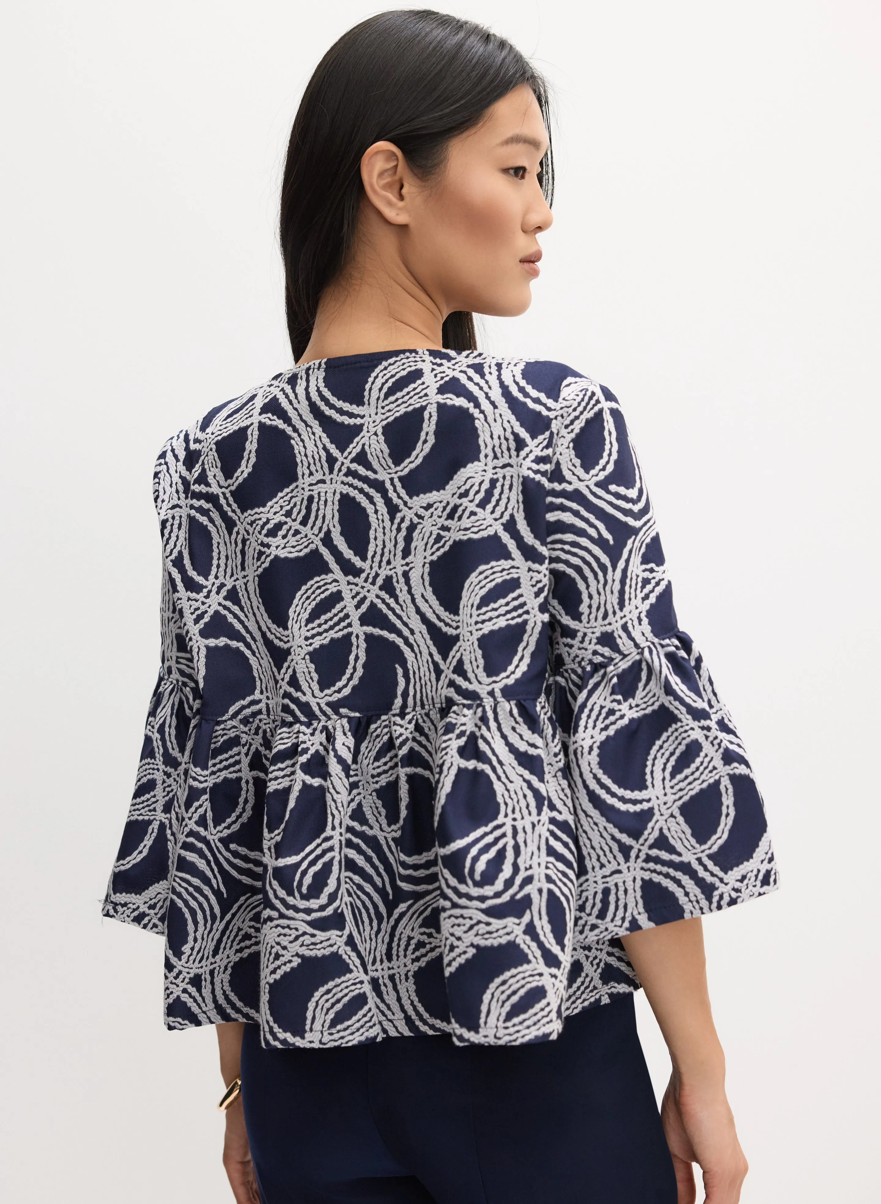 Joseph Ribkoff - Swirl Print Jacket sold by Melanie Lyne product image thumbnail 4