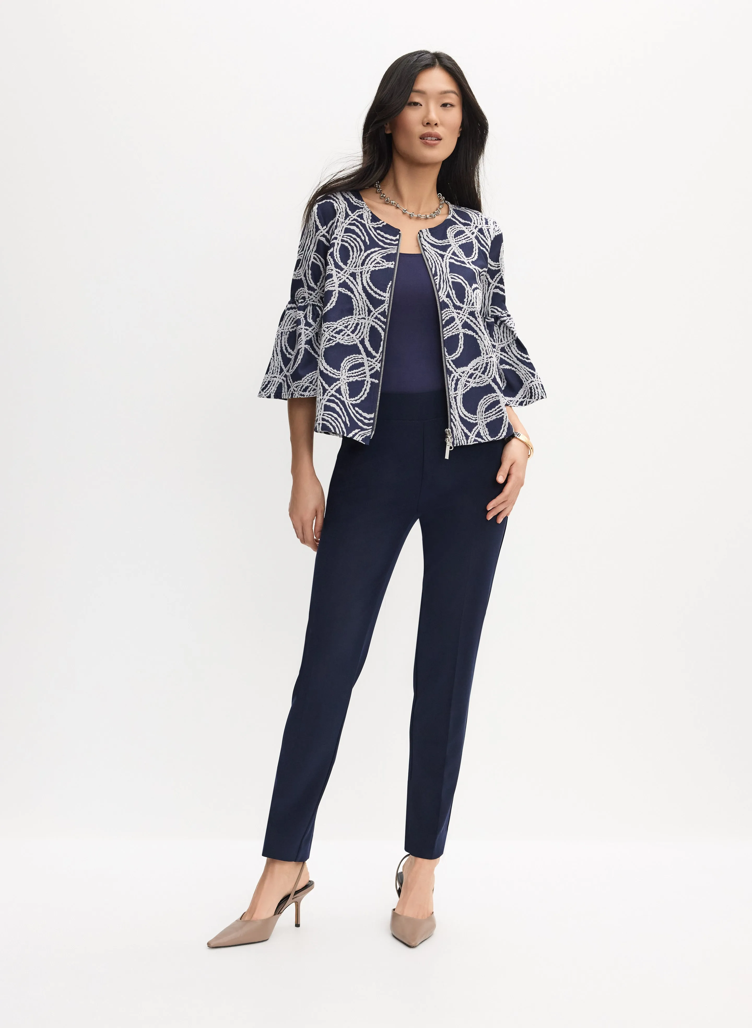 Joseph Ribkoff - Swirl Print Jacket sold by Melanie Lyne product image thumbnail 3