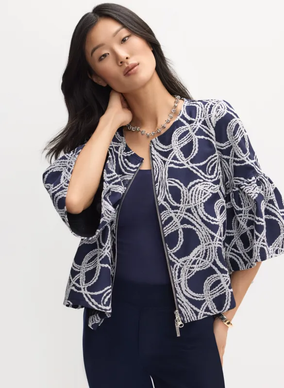 Joseph Ribkoff - Swirl Print Jacket made by Melanie Lyne