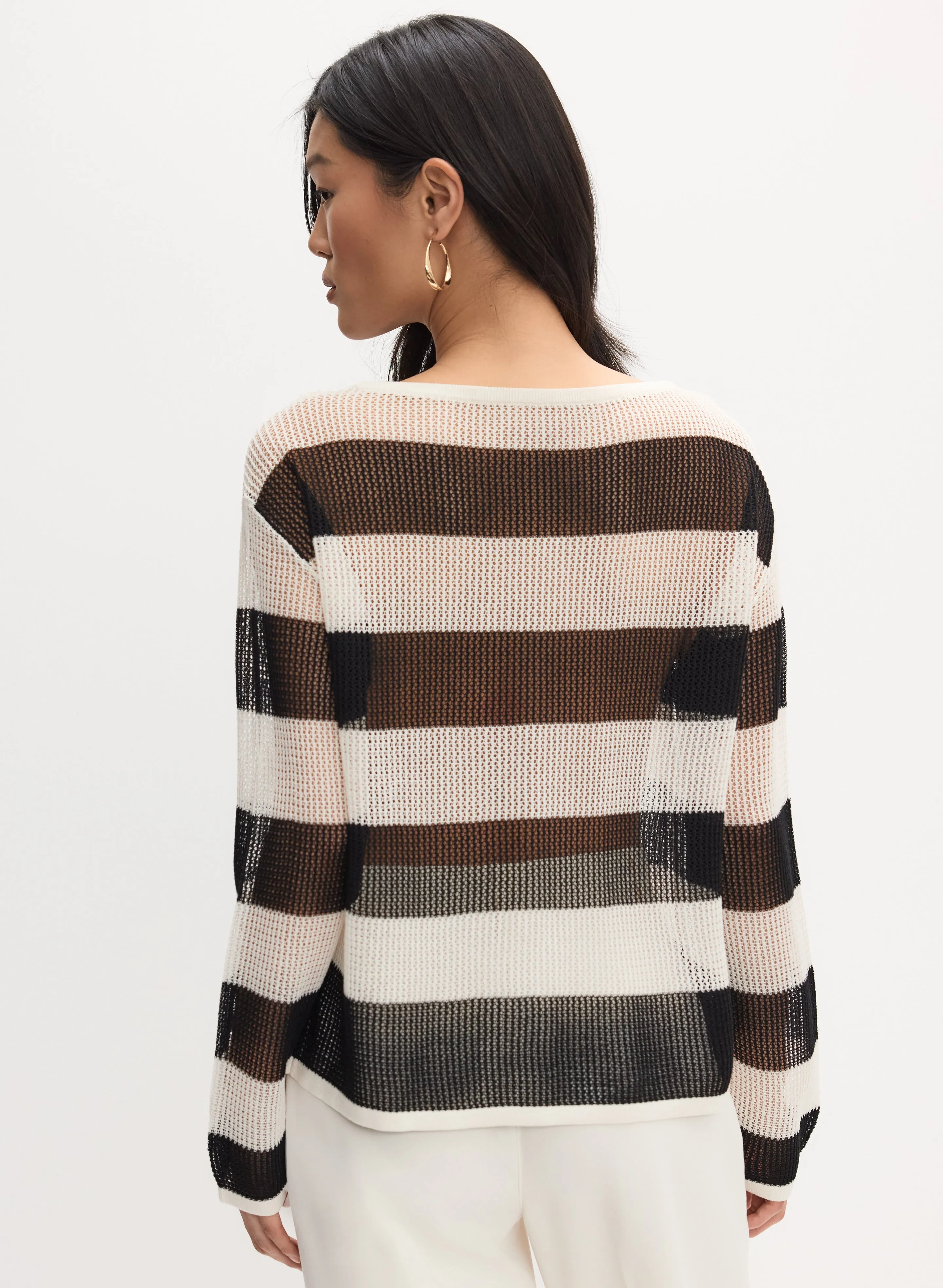 Joseph Ribkoff - Stripe Knit Sweater sold by Melanie Lyne product image thumbnail 4