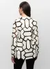 Joseph Ribkoff - Geometric Vegan Leather Jacket sold by Melanie Lyne