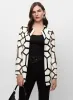 Joseph Ribkoff - Geometric Vegan Leather Jacket sold by Melanie Lyne