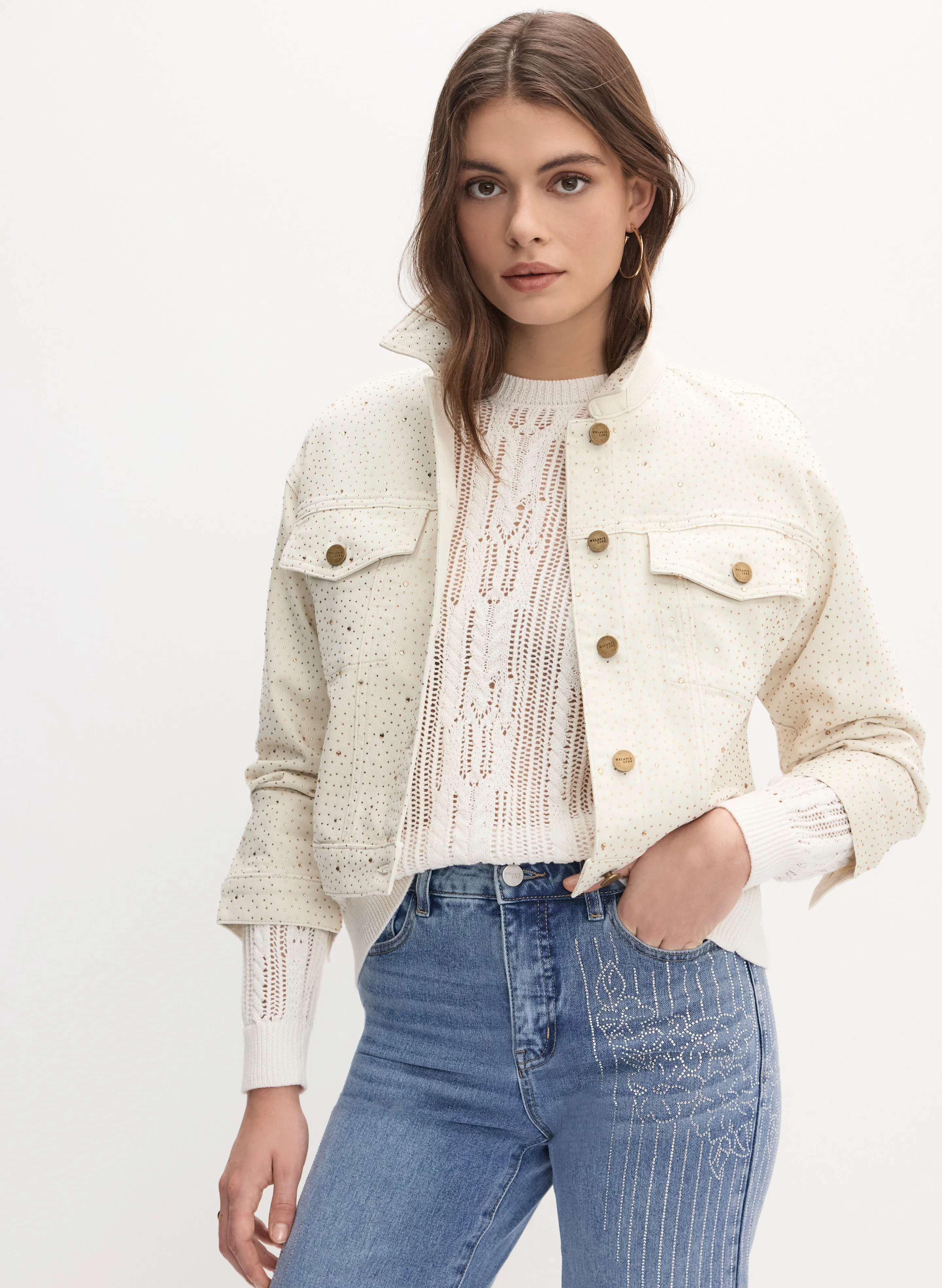 Embellished Denim Jacket sold by Melanie Lyne