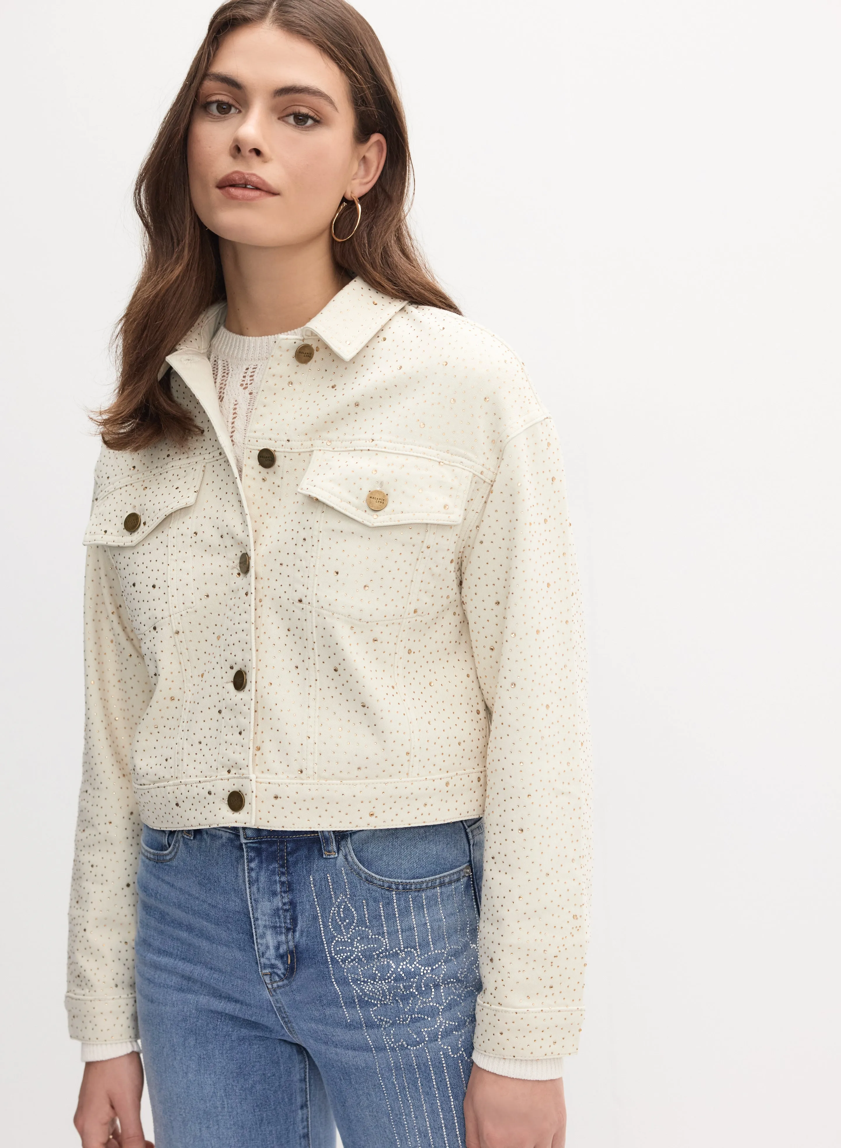 Embellished Denim Jacket sold by Melanie Lyne product image thumbnail 5