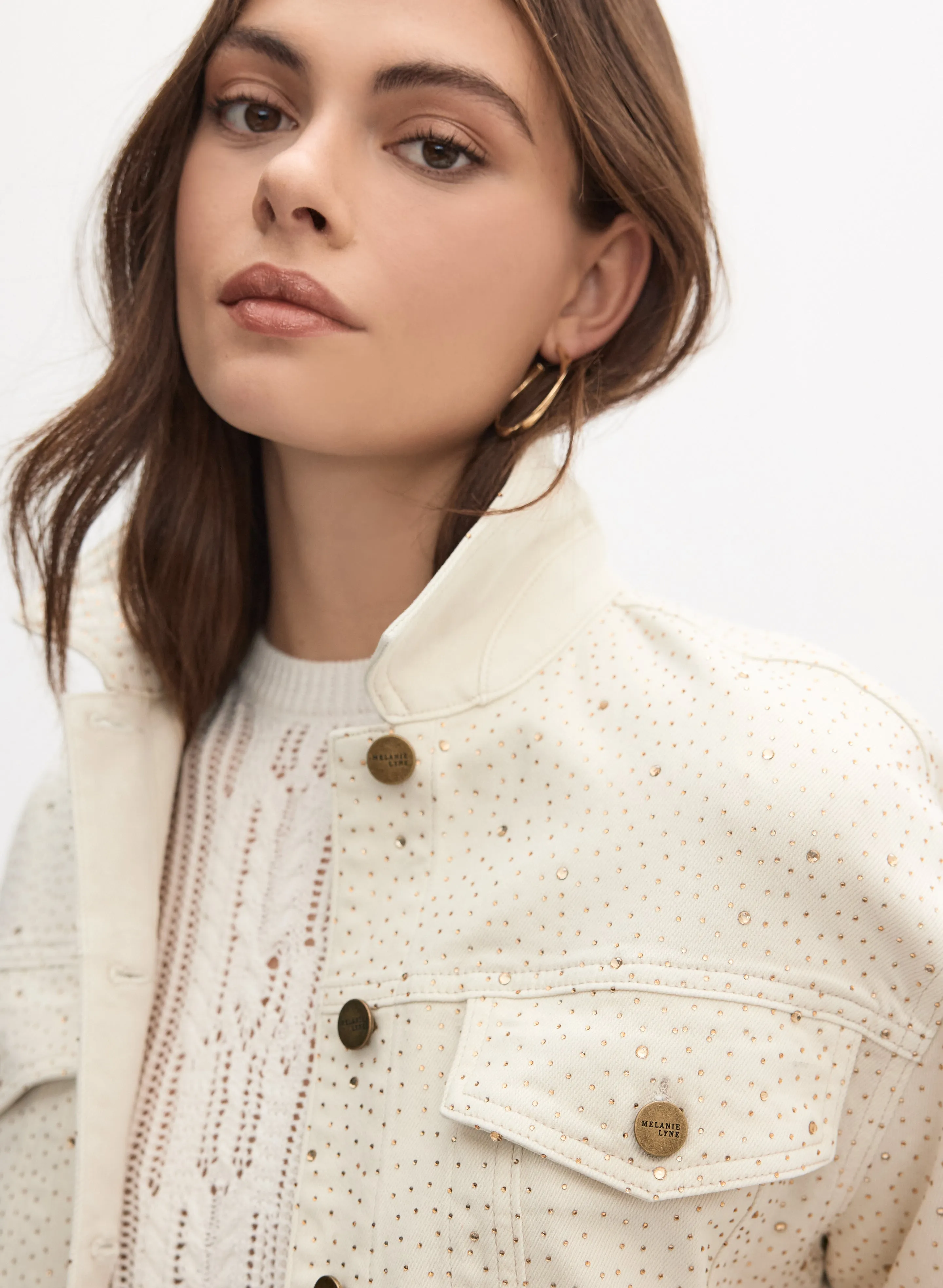 Embellished Denim Jacket sold by Melanie Lyne product image thumbnail 4