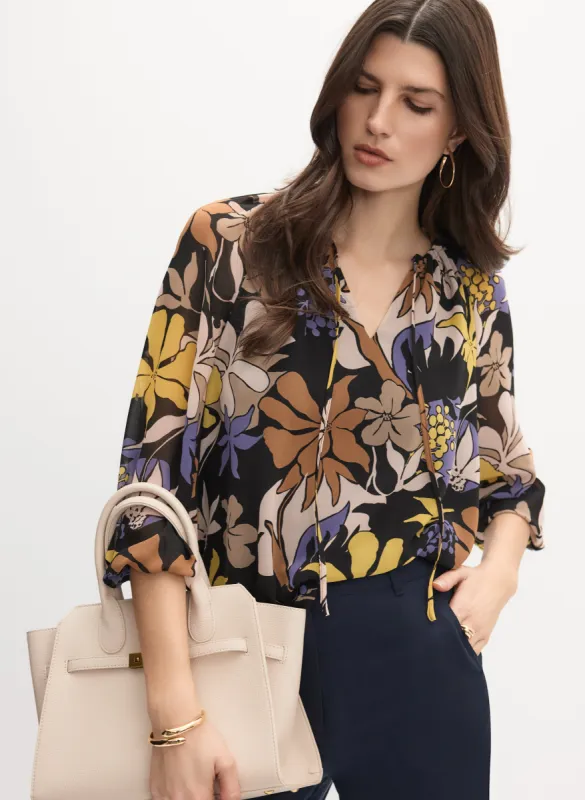 Graphic Tropical Print Blouse sold by Melanie Lyne