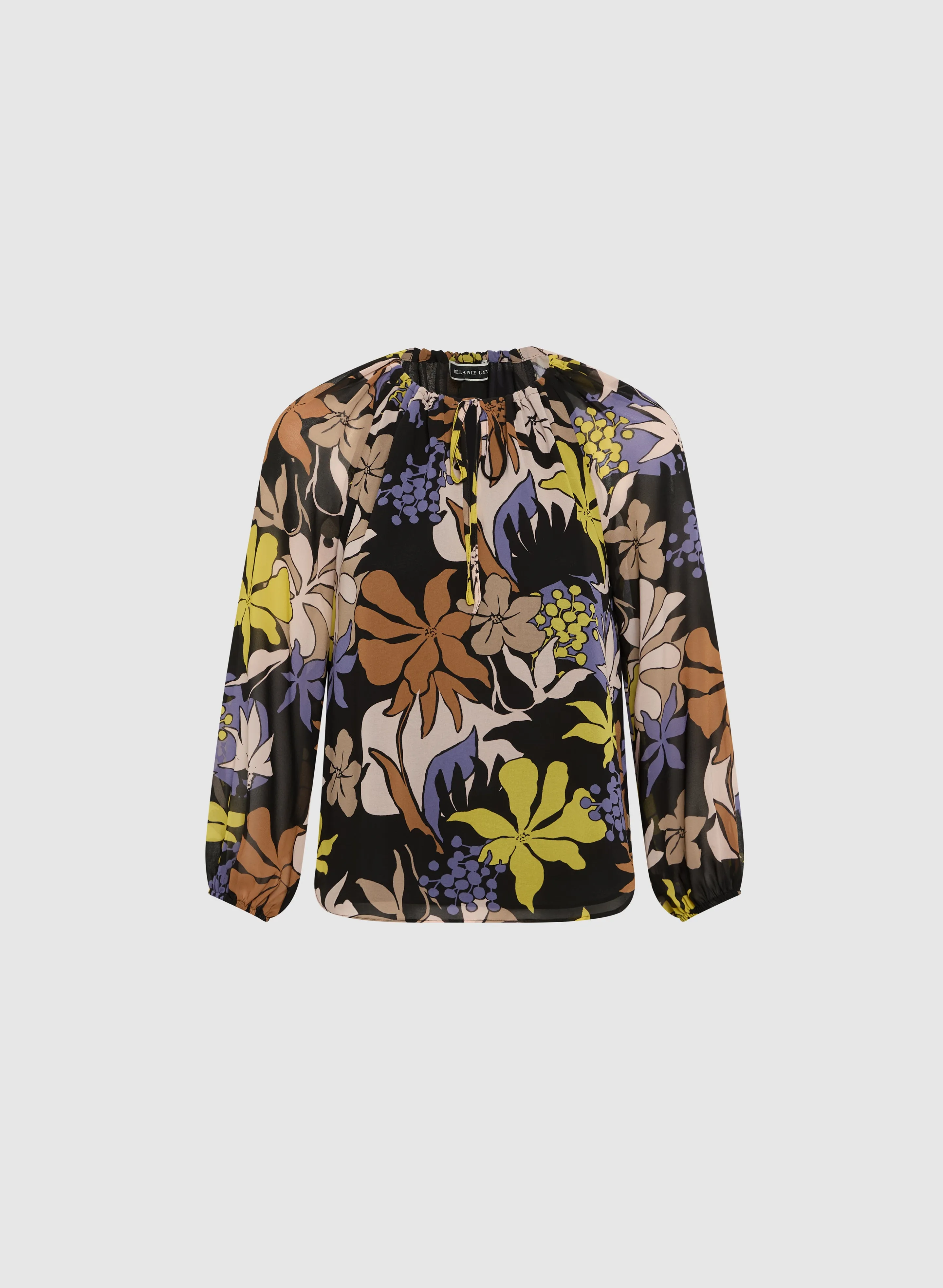 Graphic Tropical Print Blouse sold by Melanie Lyne product image thumbnail 5