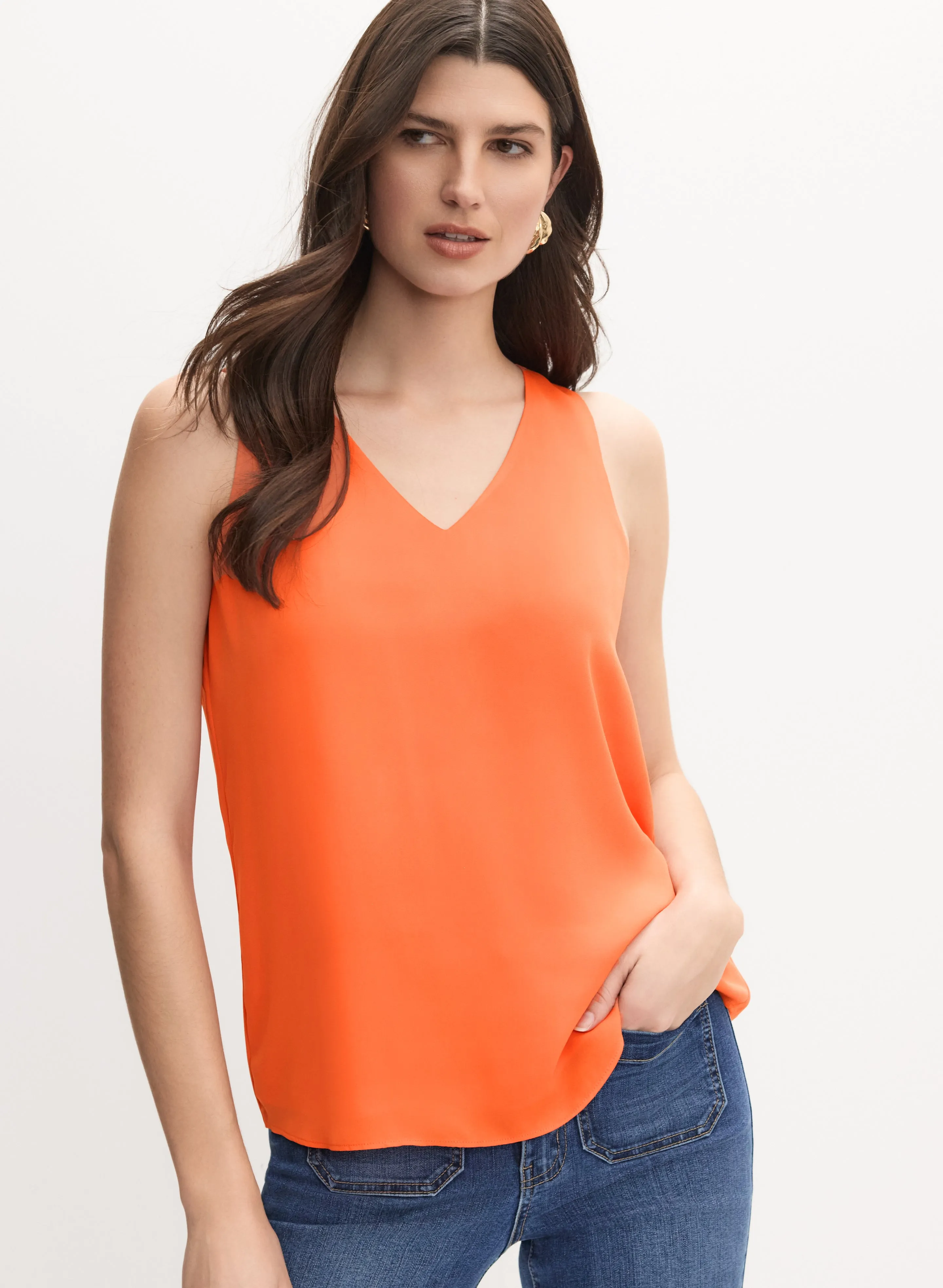 Sleeveless Crepe Blouse sold by Melanie Lyne product image thumbnail 5