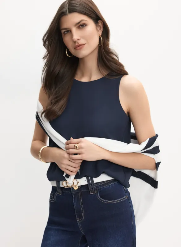 Sleeveless Crepe Blouse sold by Melanie Lyne