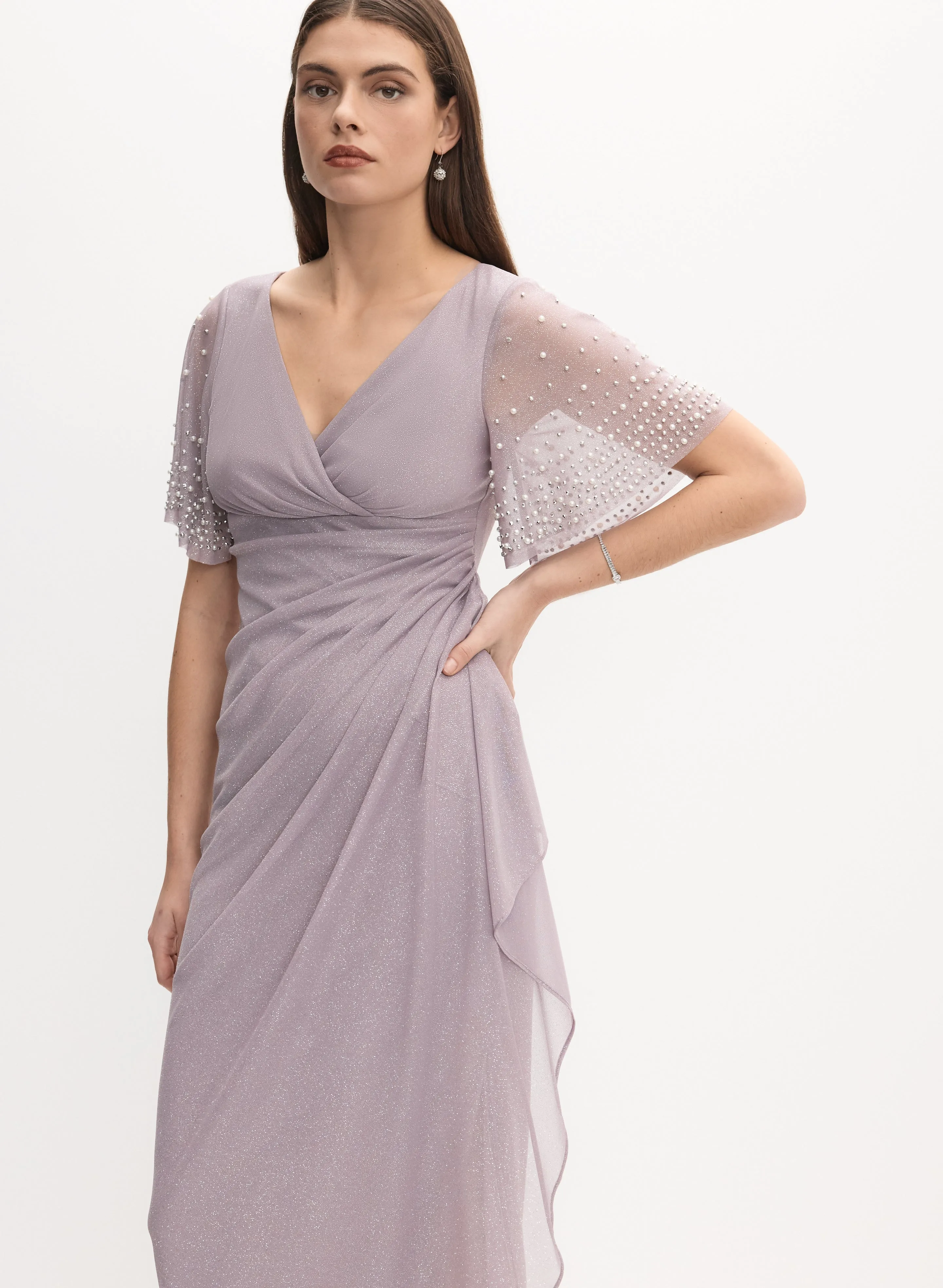 Alex Evenings - Pearl Shimmer Dress sold by Melanie Lyne product image thumbnail 4