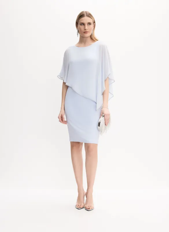 Joseph Ribkoff - Asymmetric Cape Dress made by Melanie Lyne