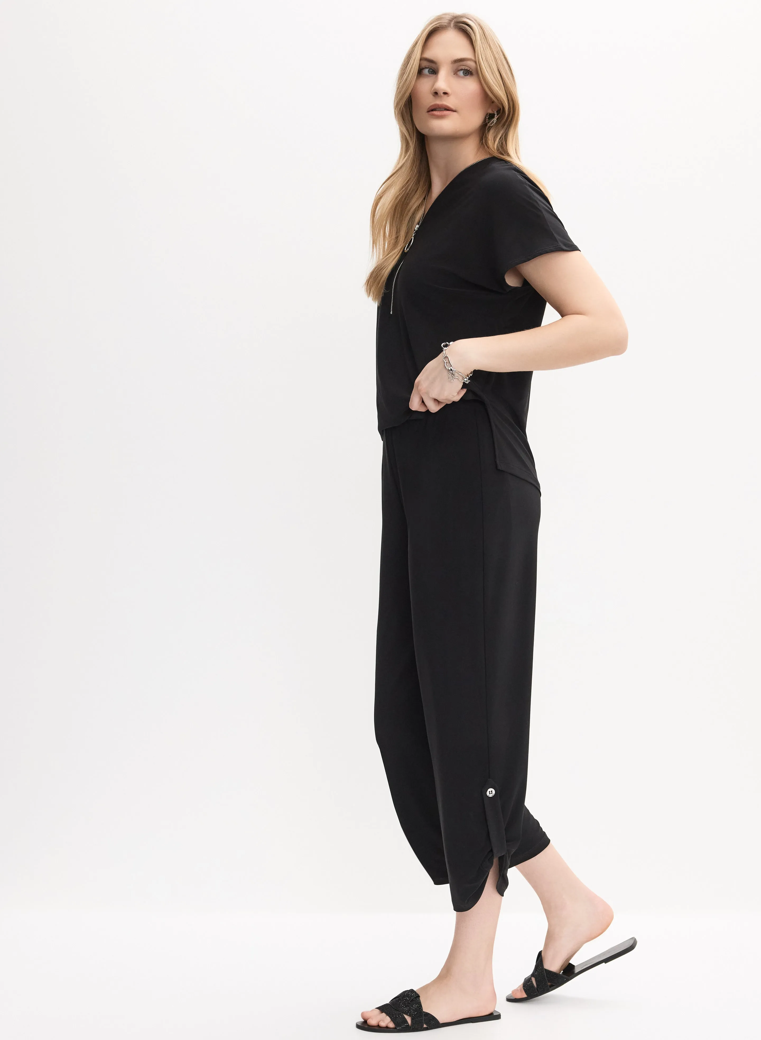 Joseph Ribkoff - Zip Neck Jumpsuit sold by Melanie Lyne product image thumbnail 3