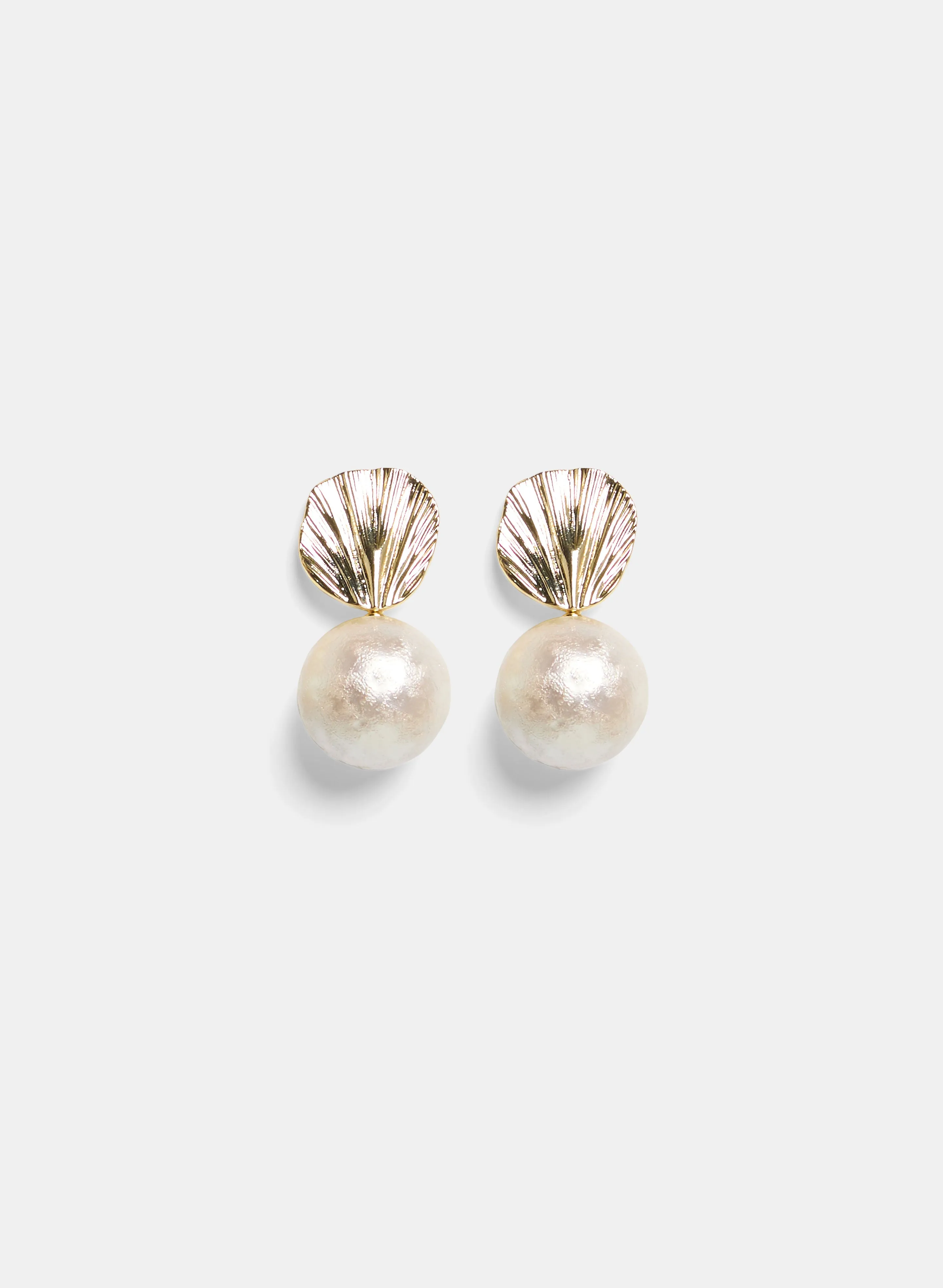 Shell & Pearl Drop Earrings sold by Melanie Lyne