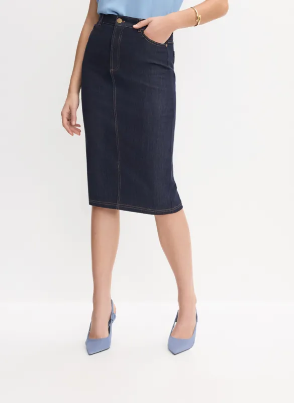 Denim Pencil Skirt sold by Melanie Lyne