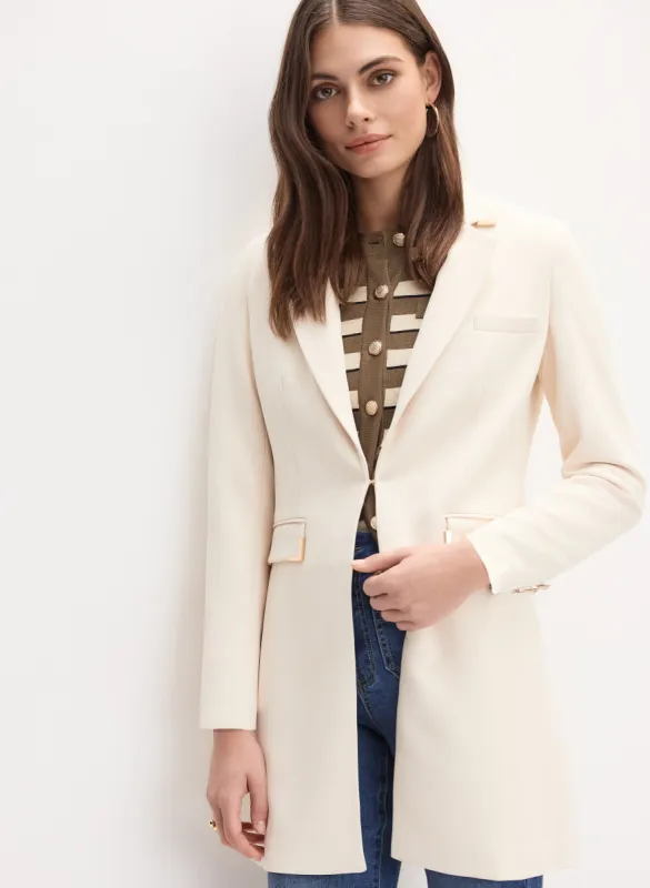 Long Metal Accent Jacket sold by Melanie Lyne