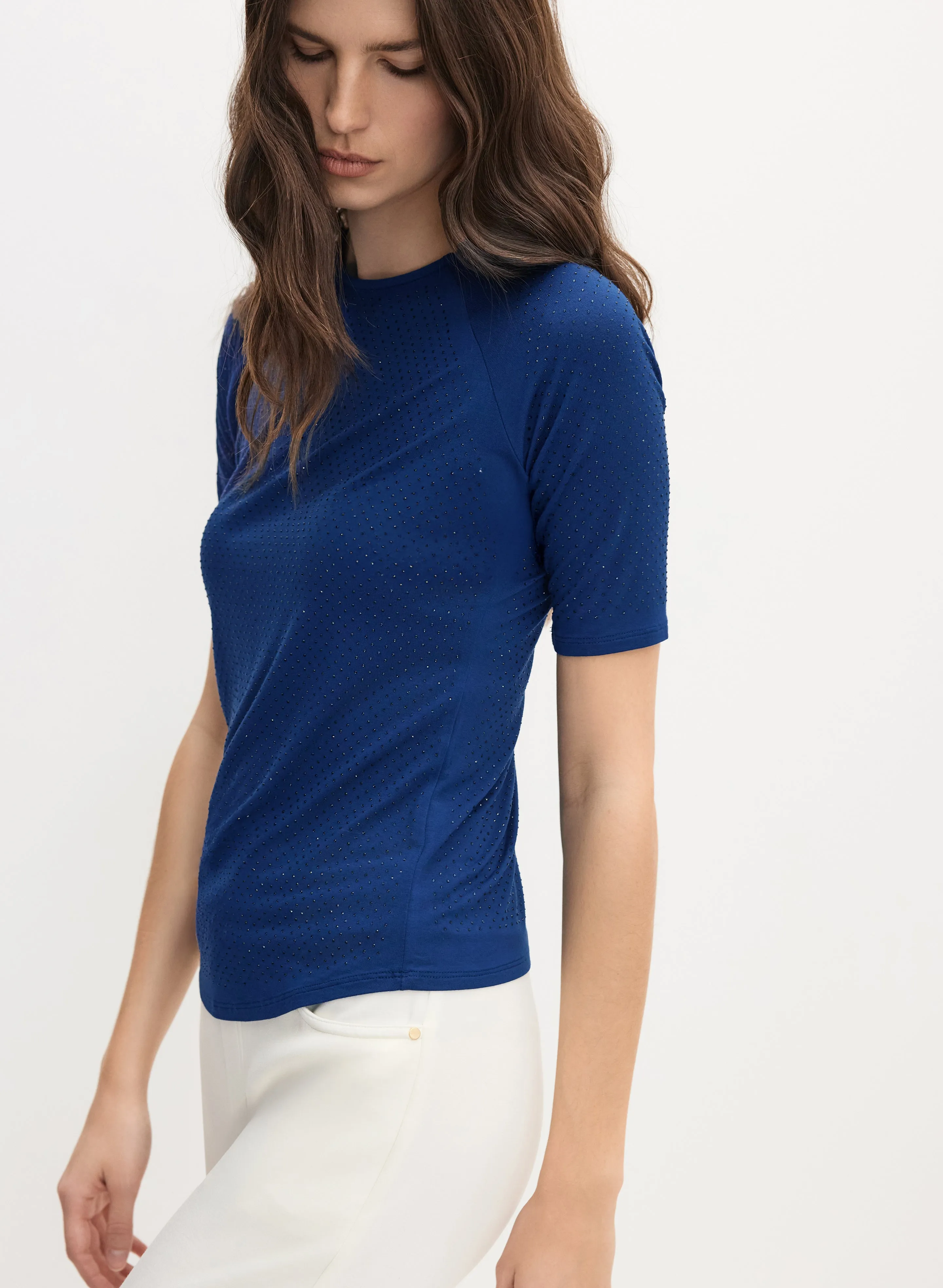 All-Over Stud Embellished T-Shirt sold by Melanie Lyne product image thumbnail 5