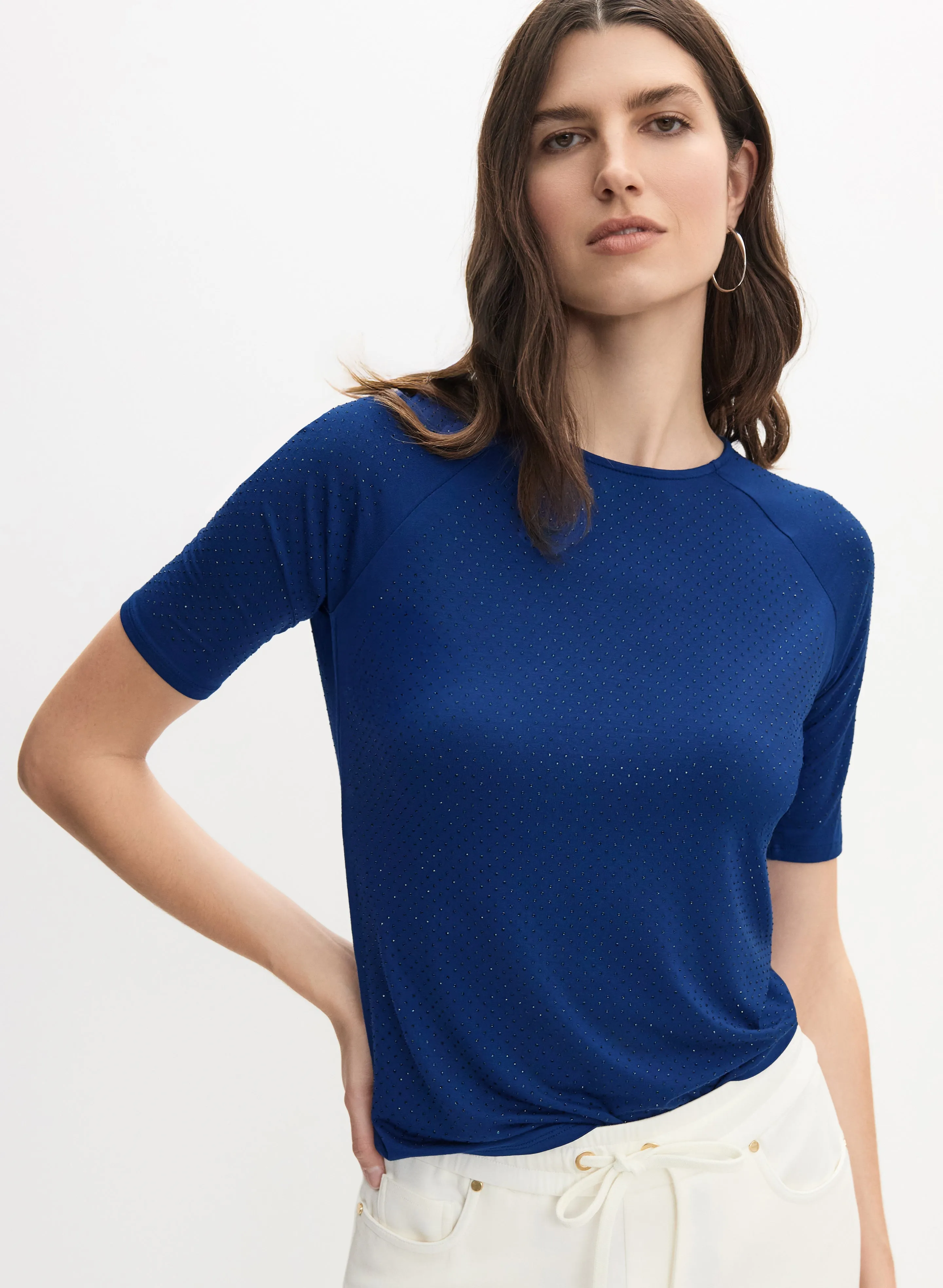 All-Over Stud Embellished T-Shirt sold by Melanie Lyne