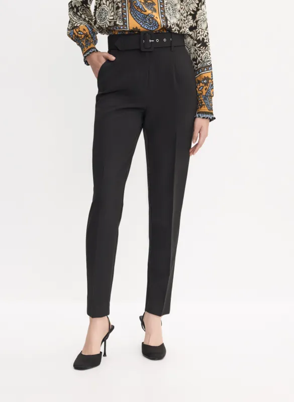 Belted Straight-Leg Pants sold by Melanie Lyne