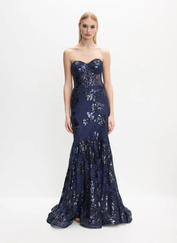 Sequined Lace Corset Dress sold by Melanie Lyne