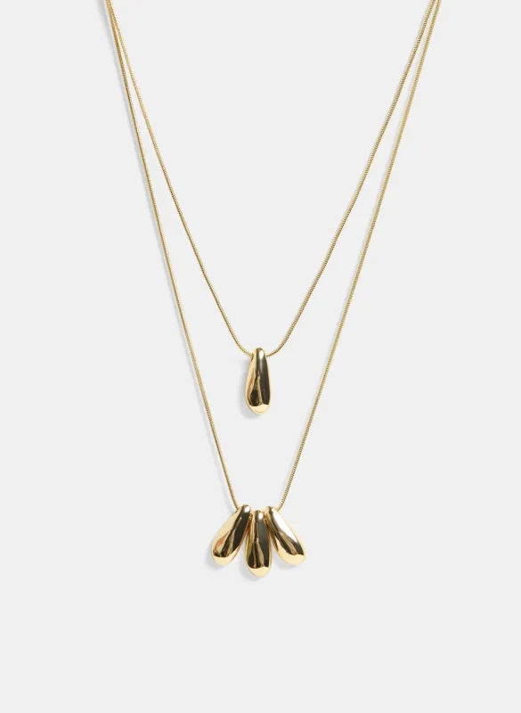 Tiered Oval Pendant Necklace sold by Melanie Lyne