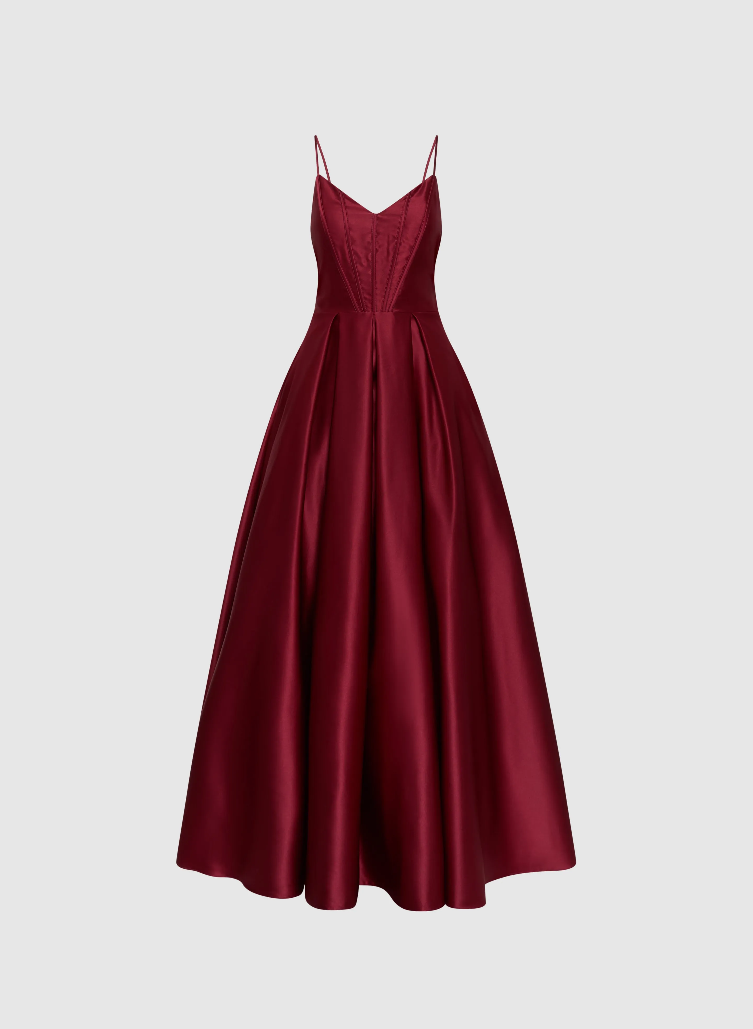 Satin Lace-Up Back Gown sold by Melanie Lyne product image thumbnail 5