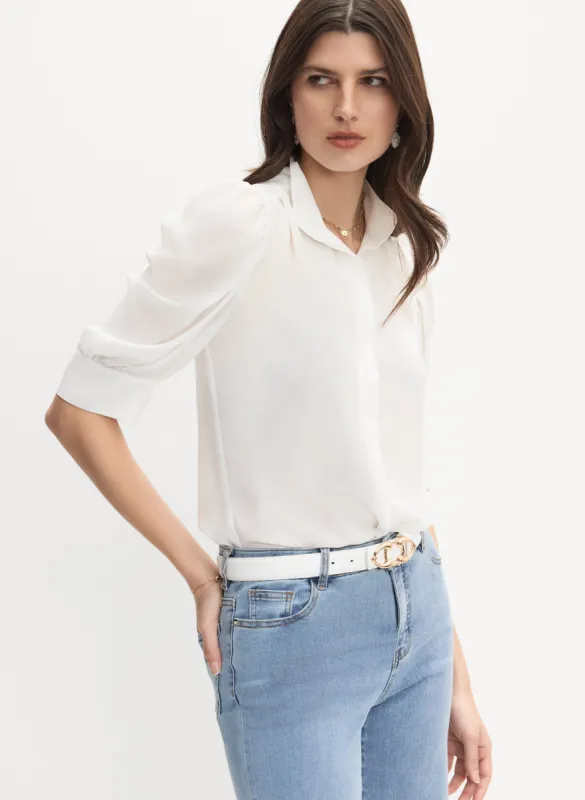 Stand Collar Blouse sold by Melanie Lyne