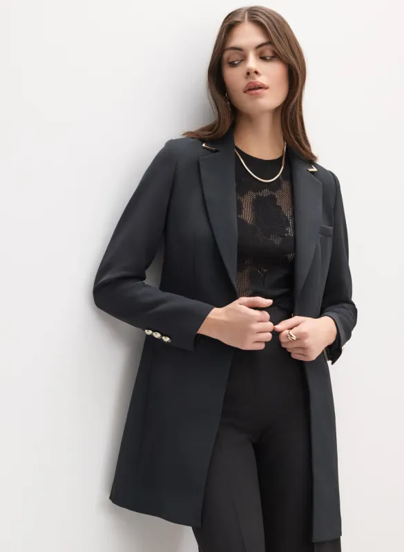 Long Metal Accent Jacket sold by Melanie Lyne