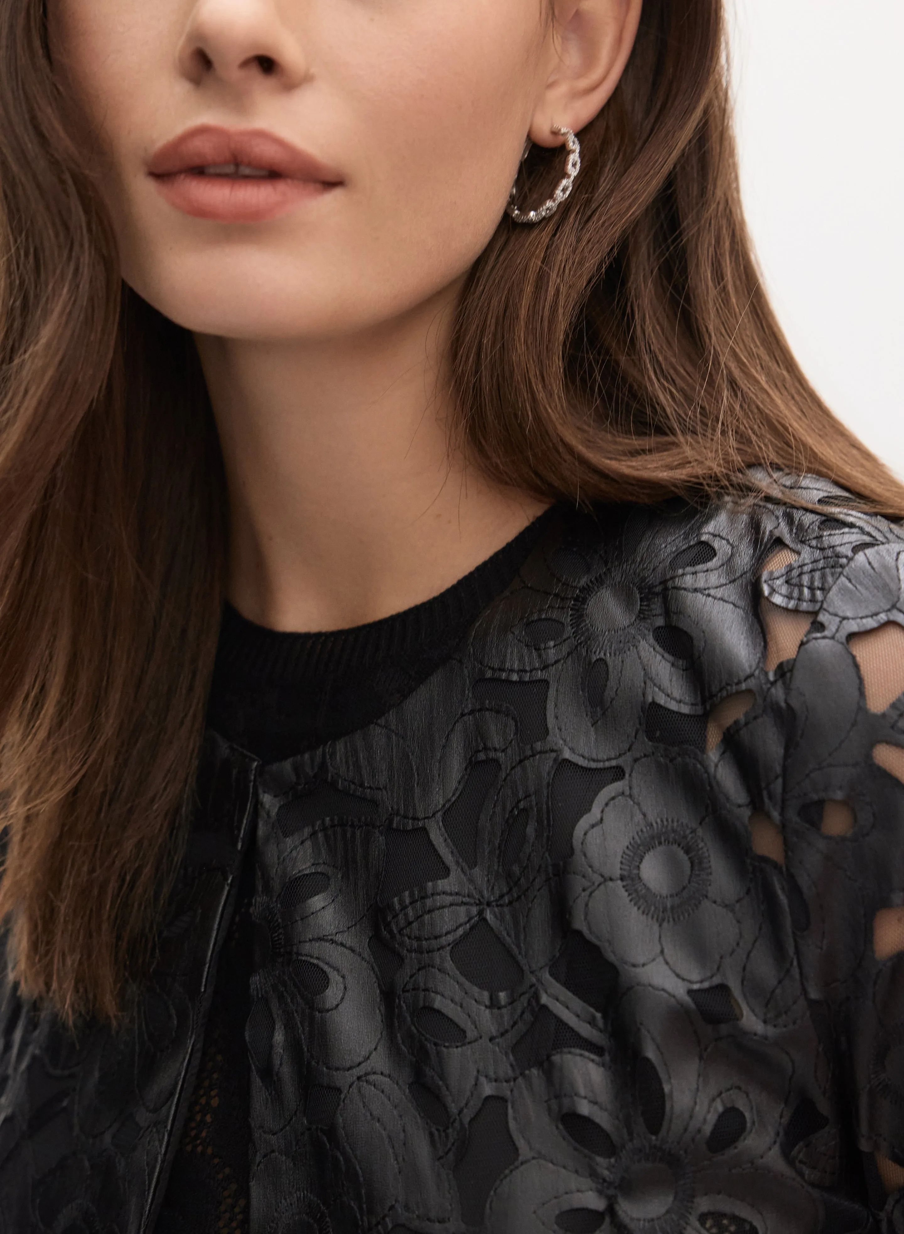 Floral Vegan Leather Jacket sold by Melanie Lyne product image thumbnail 2