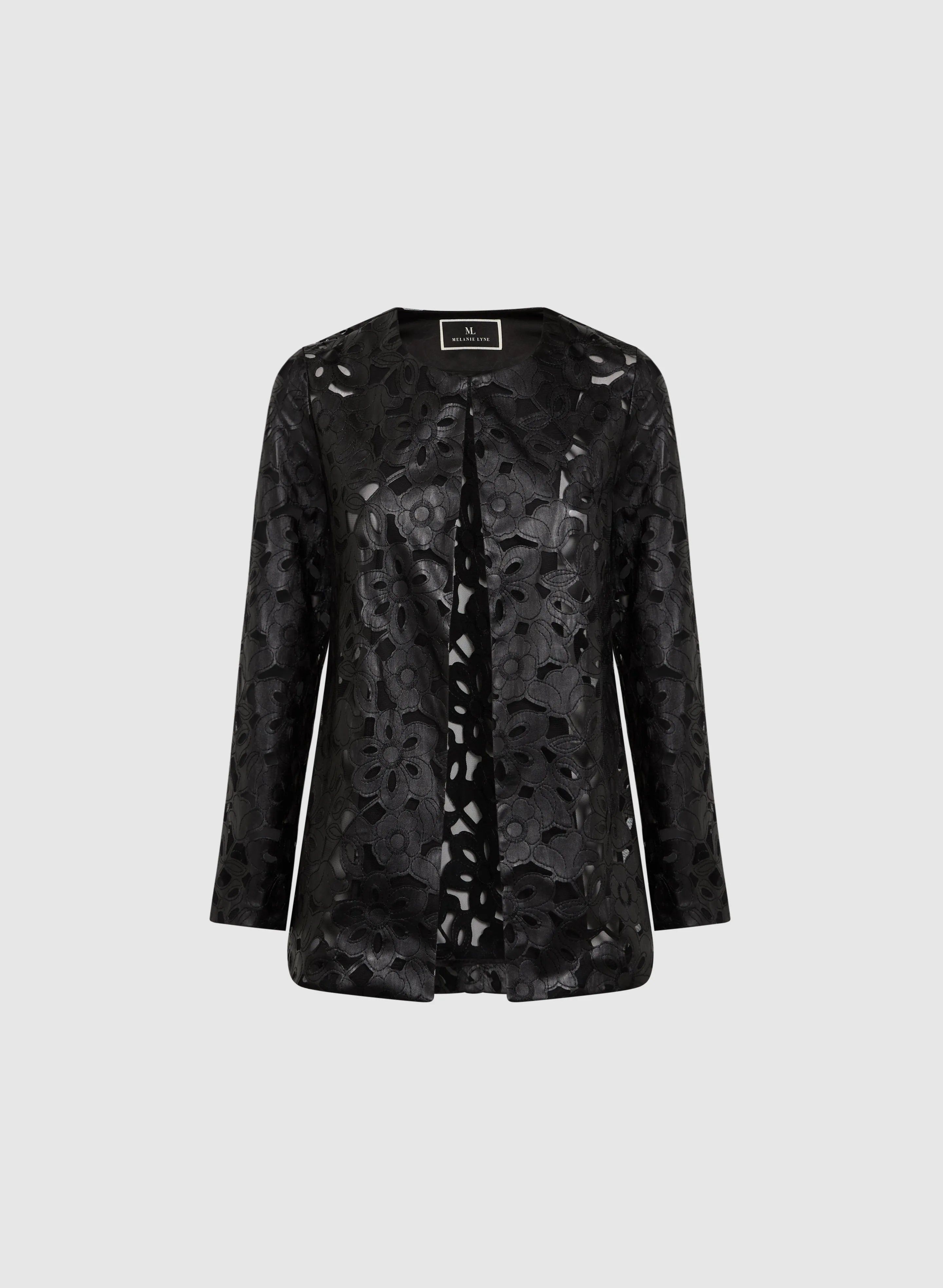 Floral Vegan Leather Jacket sold by Melanie Lyne product image thumbnail 5