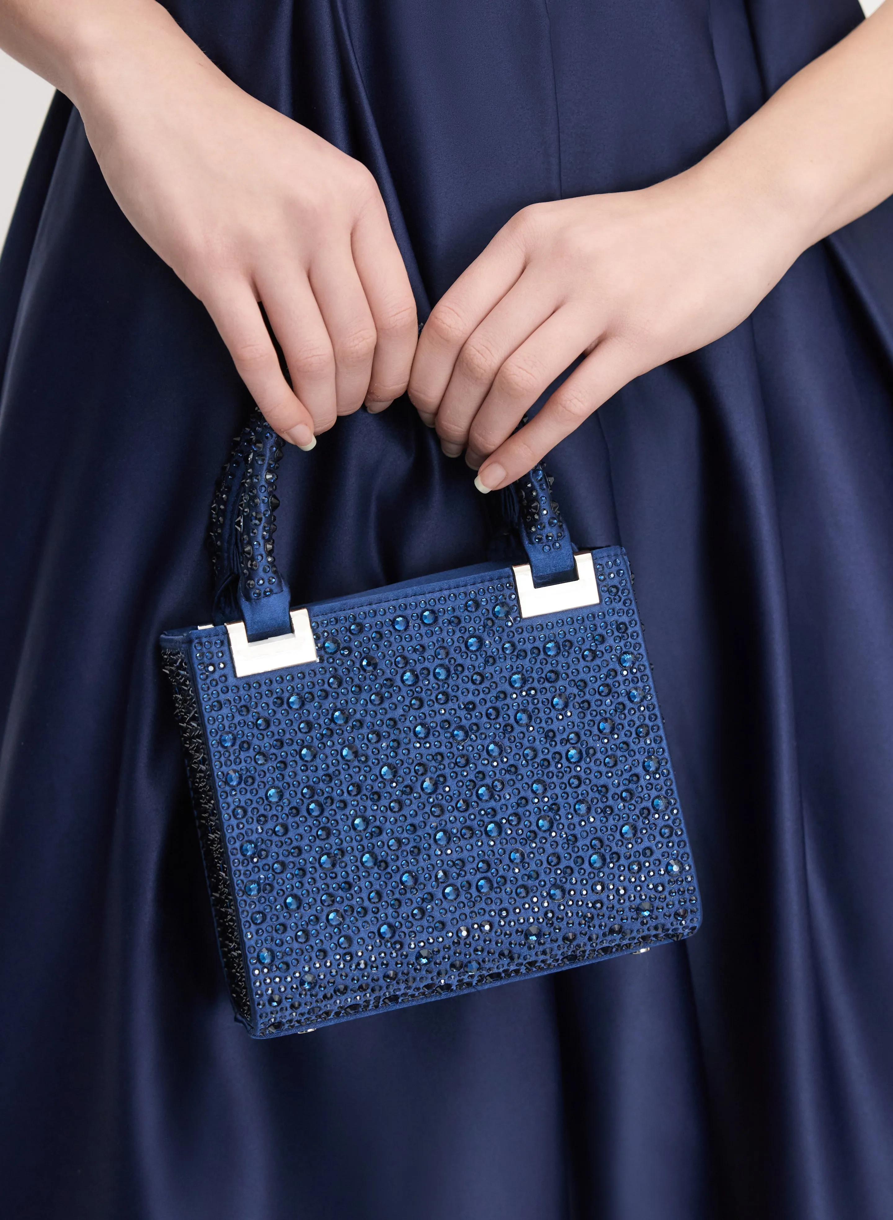 Crystal Embellished Box Clutch sold by Melanie Lyne product image thumbnail 3