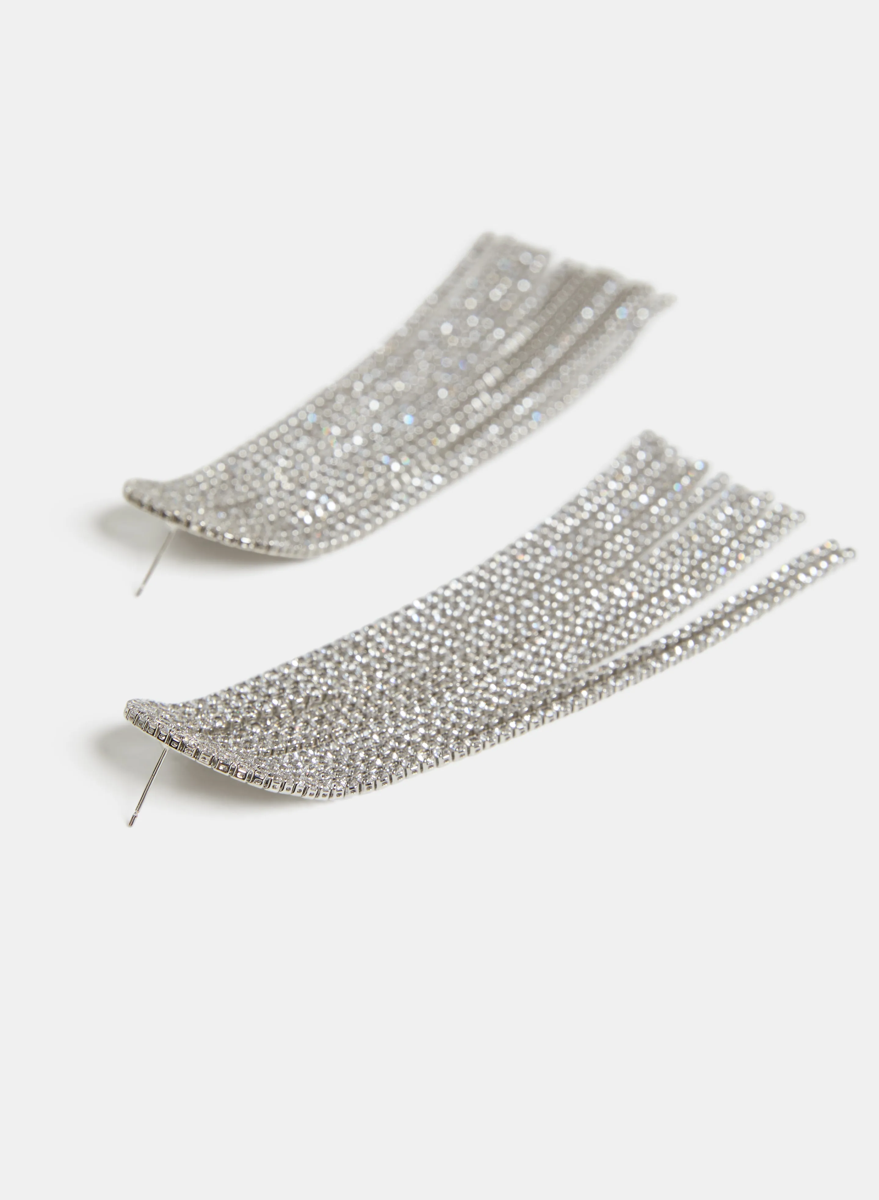 Cubic Zirconia Half Moon Cascade Earrings sold by Melanie Lyne product image thumbnail 3