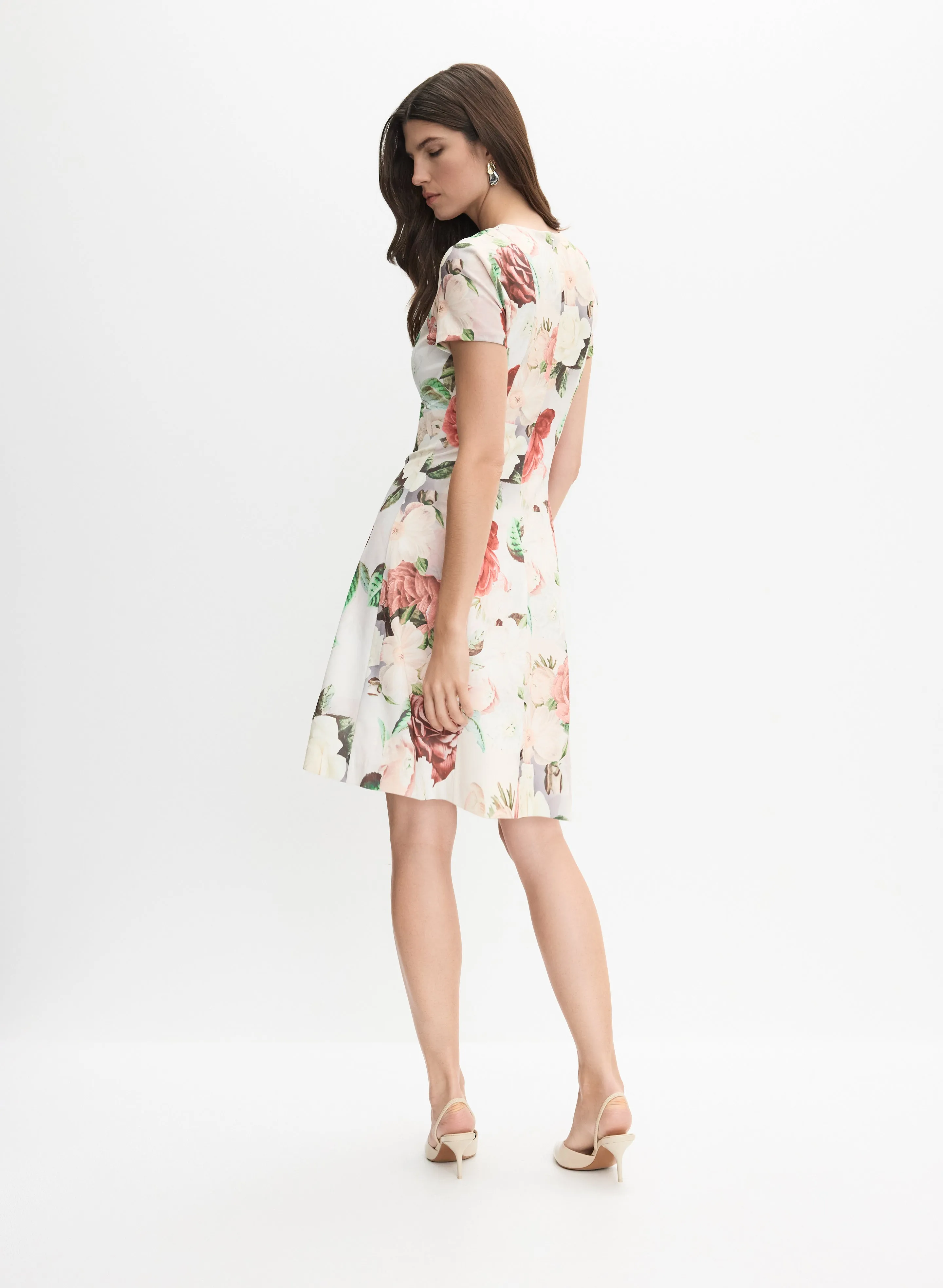 Short Sleeve Floral Dress sold by Melanie Lyne product image thumbnail 5