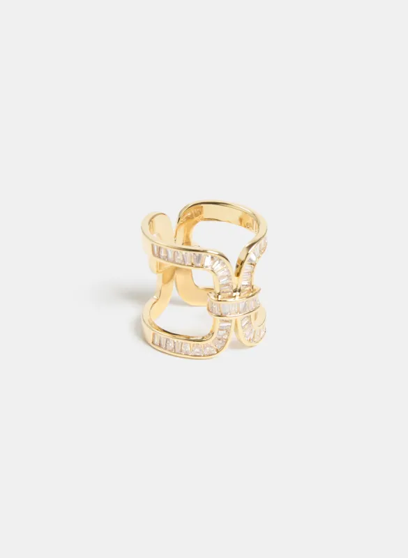 Cubic Zirconia Openwork Ring sold by Melanie Lyne