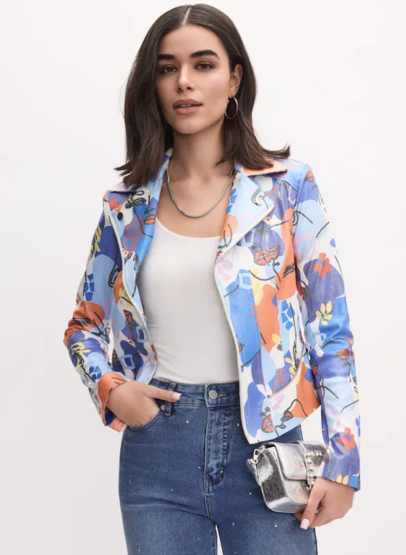 Joseph Ribkoff - Abstract Print Jacket sold by Melanie Lyne