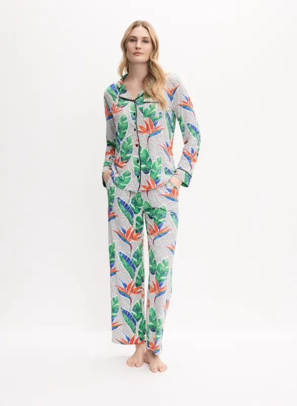 Simon Chang - Tropical Print Pyjama Set made by Melanie Lyne