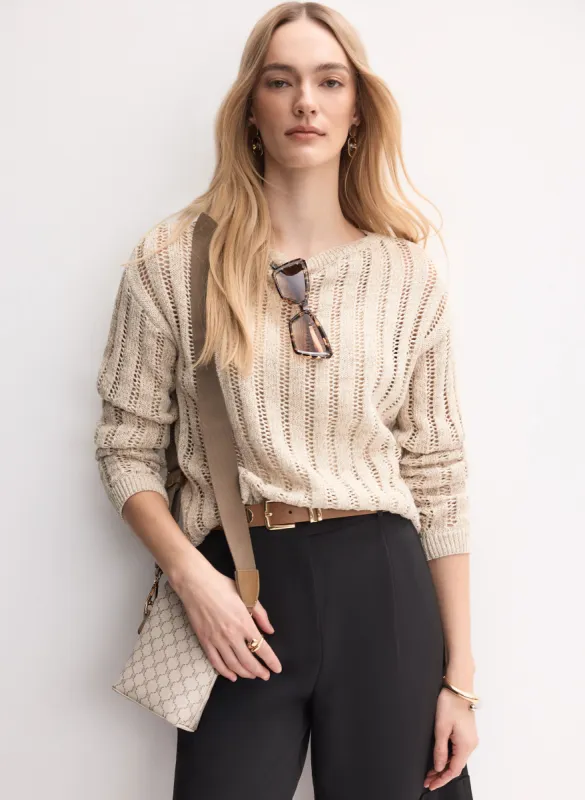 Open-Knit Pullover Sweater sold by Melanie Lyne