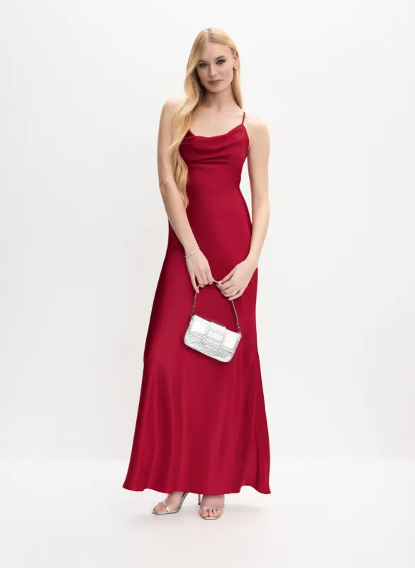 Cowl Neck Satin Slip Dress sold by Melanie Lyne