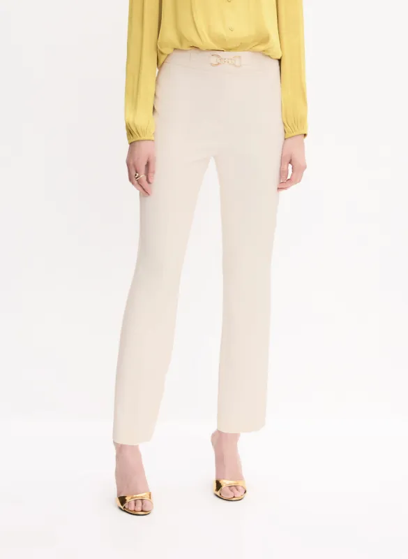 Buckle Detail Straight-Leg Pants sold by Melanie Lyne