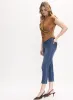 Braided Waist Trim Denim Capris sold by Melanie Lyne